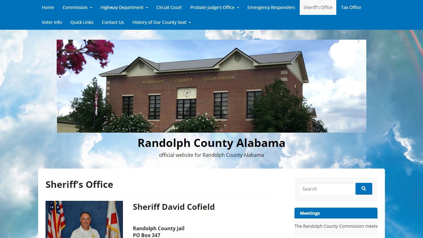 Sheriff's Office - Randolph County Alabama